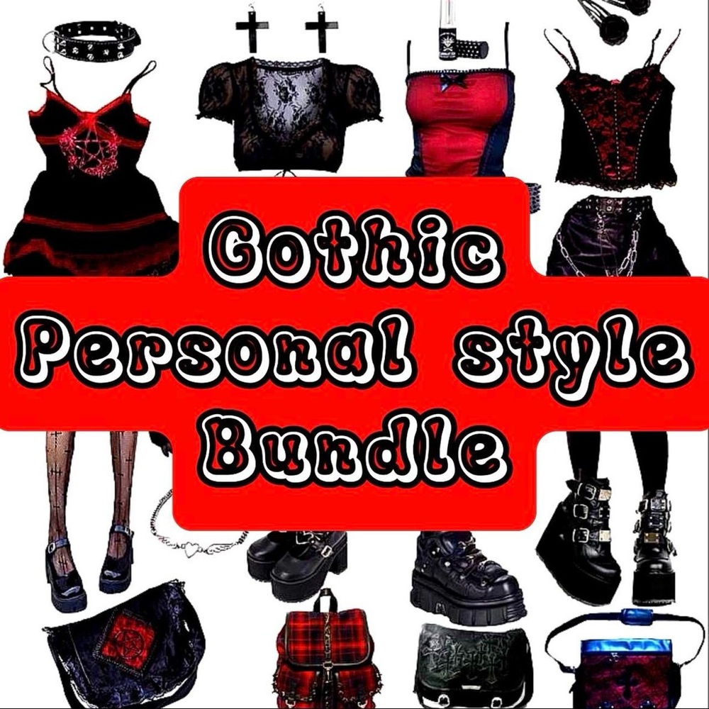 GOTH THRIFTED PERSONAL STYLE BUNDLE *read desc. DON’T purchase this listing*